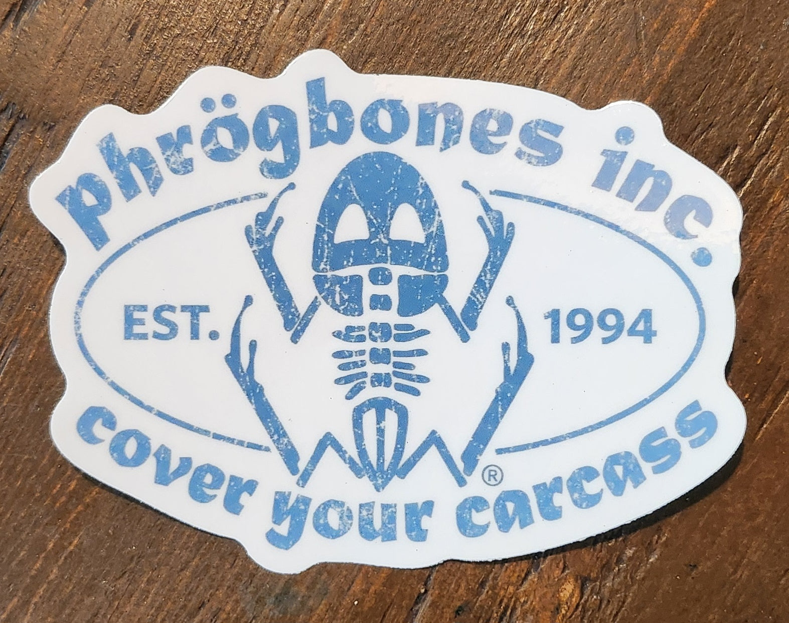 Phrögsticker retro oval logo